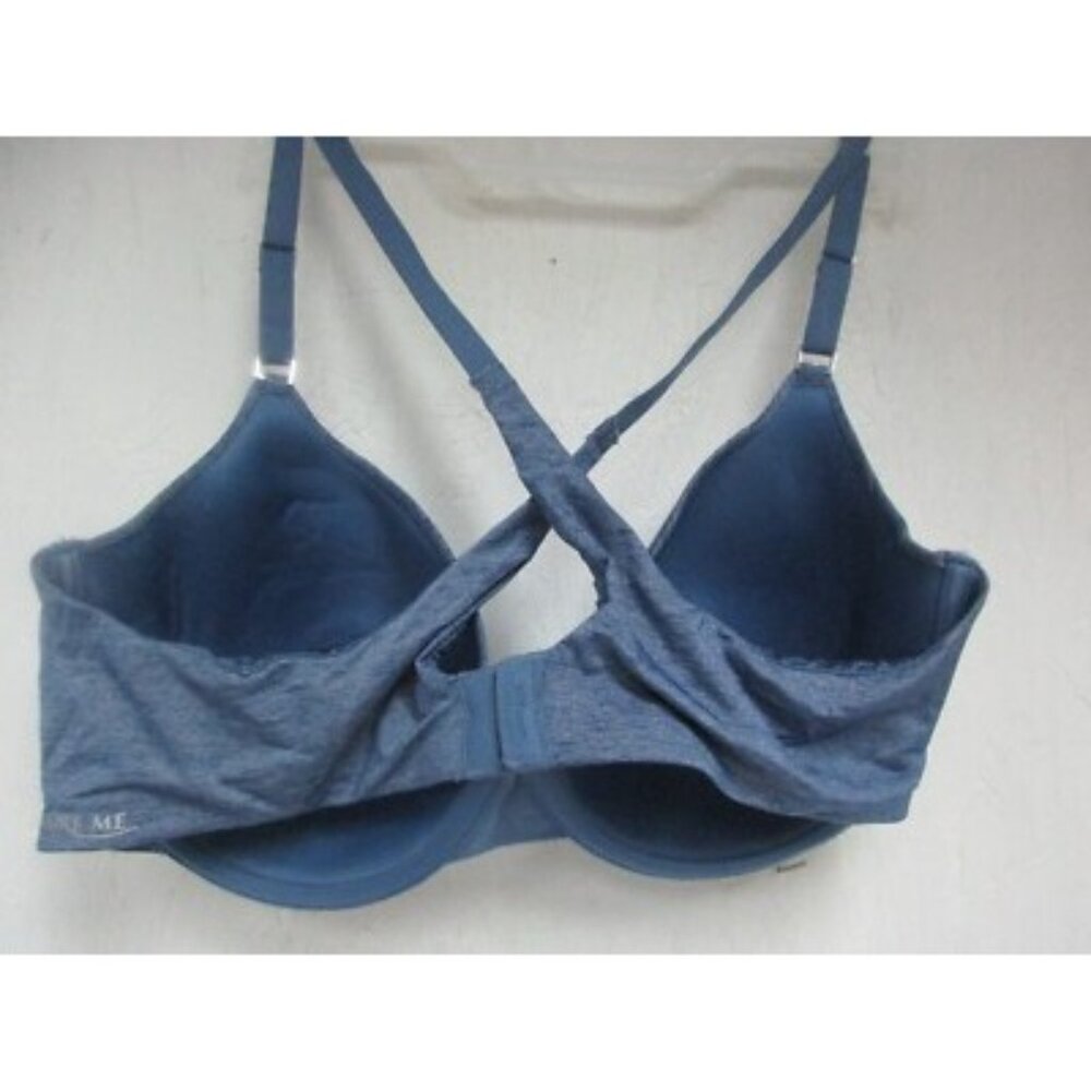 Adore Me Women's Helynn Contour Bra  Dark Blue Marl Size 34DD NWOT - Picture 2 of 2